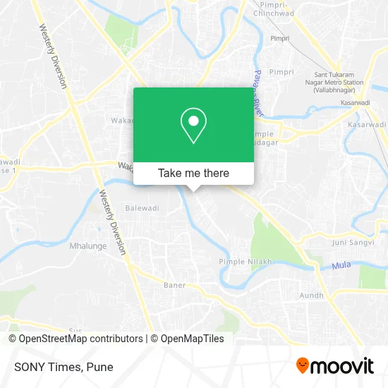 SONY Times map