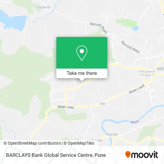 BARCLAYS Bank Global Service Centre map
