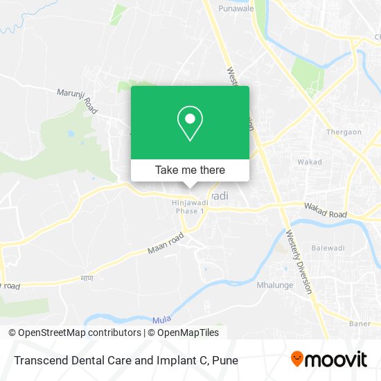 Transcend Dental Care and Implant C map
