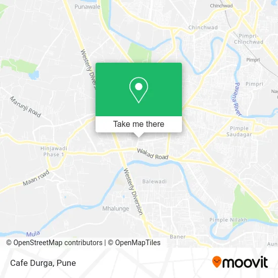 Cafe Durga map