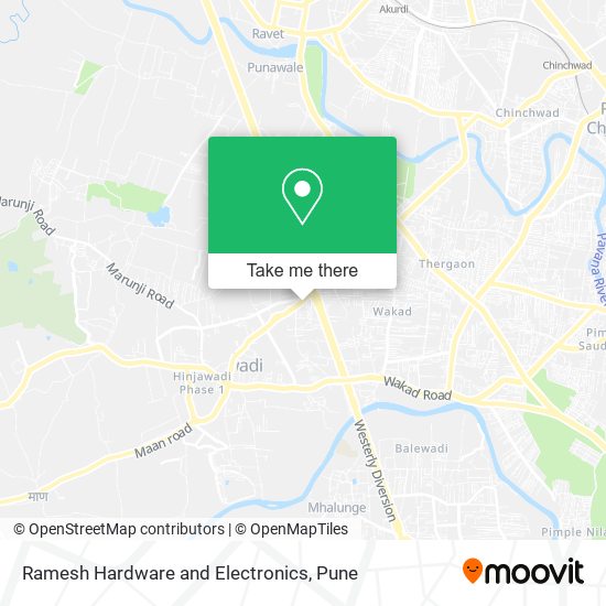 Ramesh Hardware and Electronics map