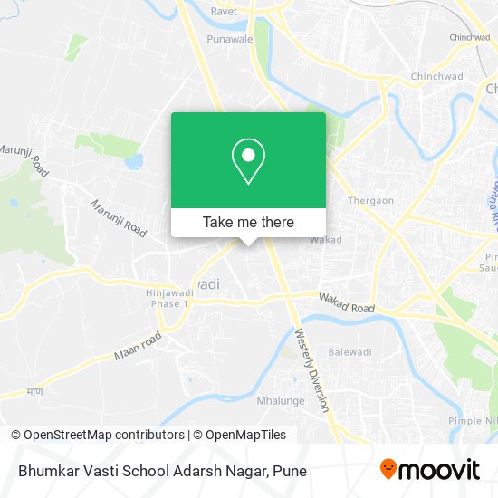 Bhumkar Vasti School Adarsh Nagar map