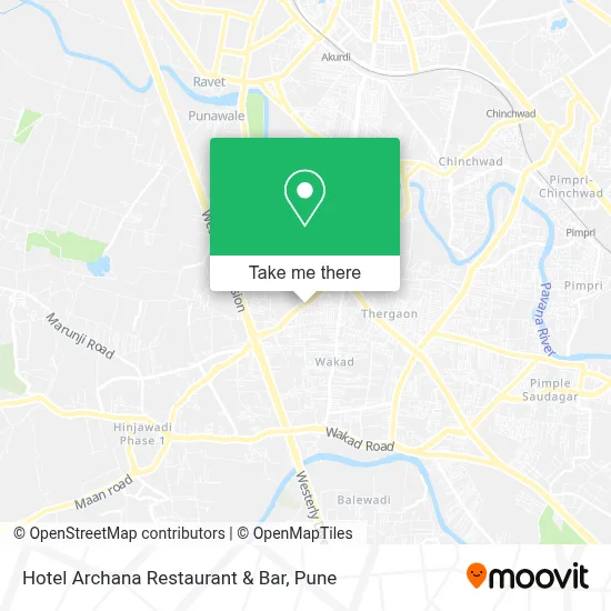 Hotel Archana Restaurant & Bar map