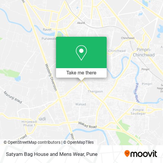 Satyam Bag House and Mens Wear map