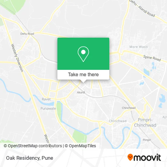 Oak Residency map