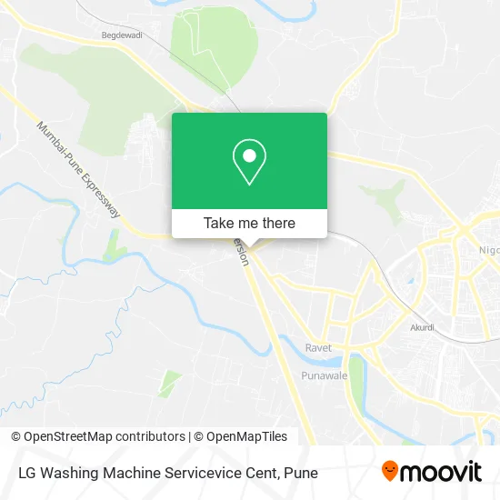 LG Washing Machine Servicevice Cent map