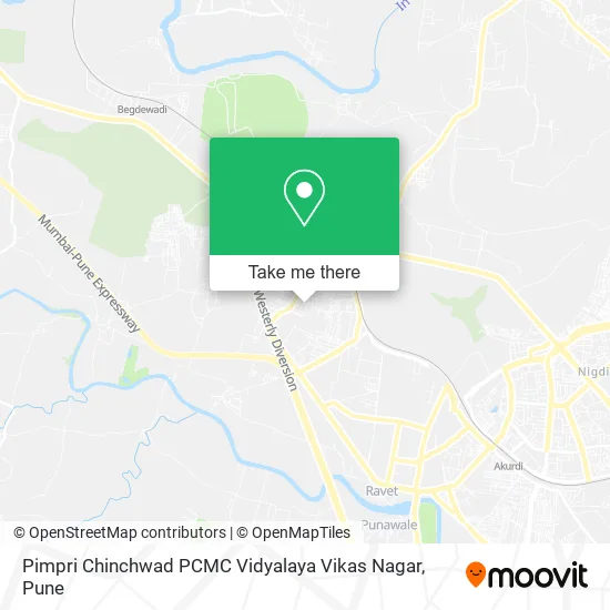 Pimpri Chinchwad PCMC Vidyalaya Vikas Nagar map