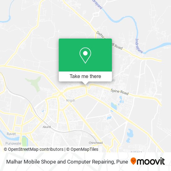Malhar Mobile Shope and Computer Repairing map