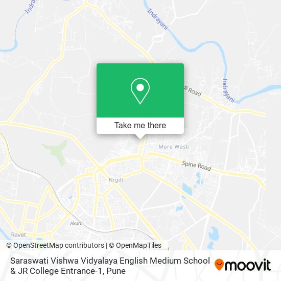 Saraswati Vishwa Vidyalaya English Medium School & JR College Entrance-1 map