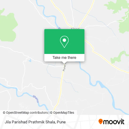 Jila Parishad Prathmik Shala map
