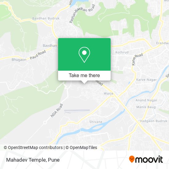 Mahadev Temple map