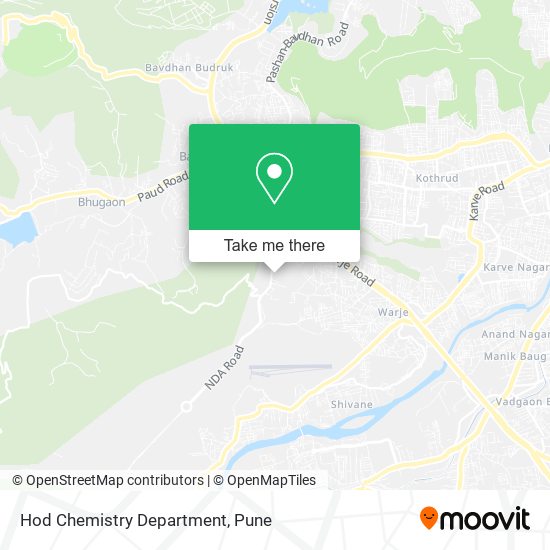 Hod Chemistry Department map