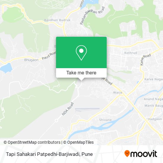Tapi Sahakari Patpedhi-Barjiwadi map