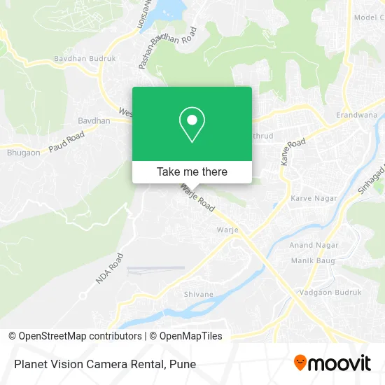 Planet Vision Camera Rental map