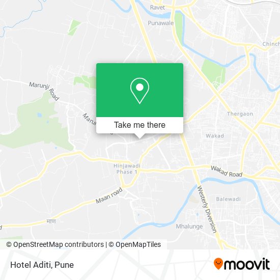 Hotel Aditi map