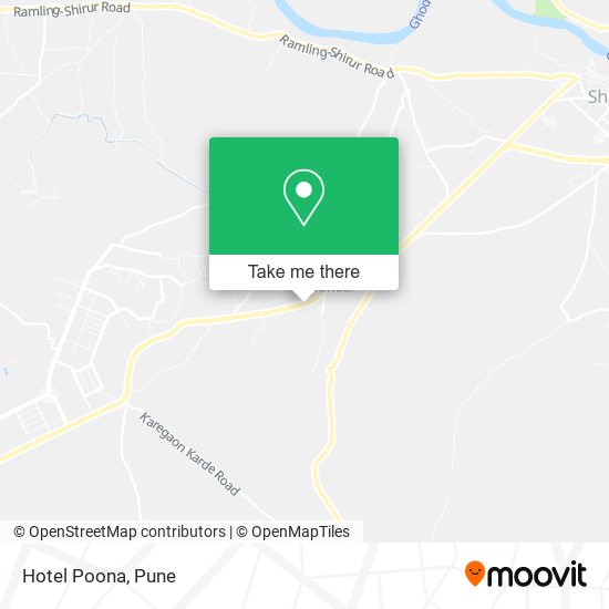 Hotel Poona map