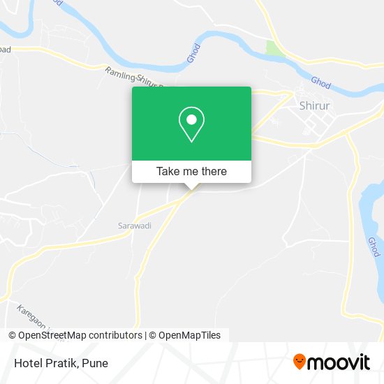 Hotel Pratik map