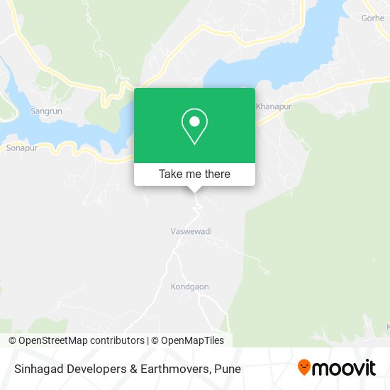 Sinhagad Developers & Earthmovers map