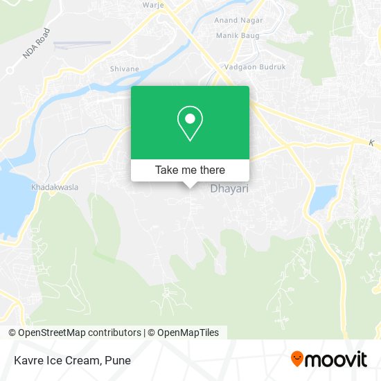 Kavre Ice Cream map