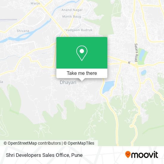 Shri Developers Sales Office map