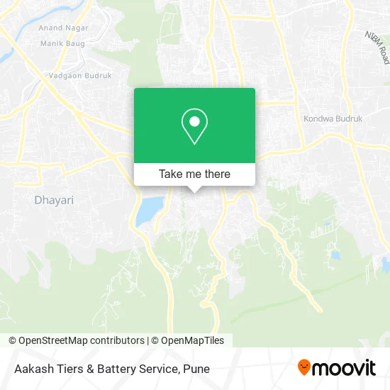 Aakash Tiers & Battery Service map