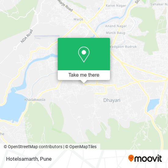 Hotelsamarth map