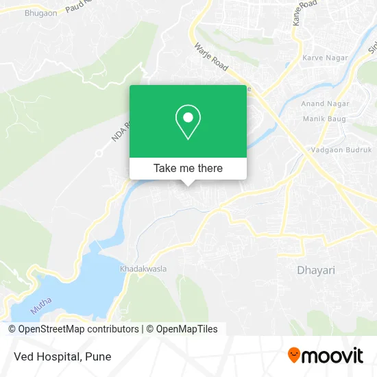 Ved Hospital map