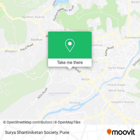 Surya Shantiniketan Society map