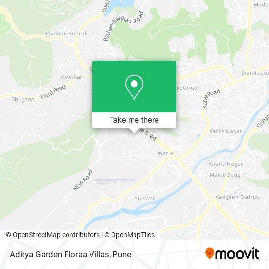 Aditya Garden Floraa Villas map