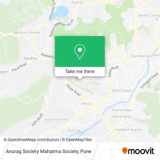 Anurag Society Mahatma Society map