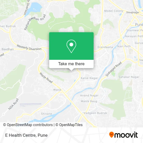 E Health Centre map