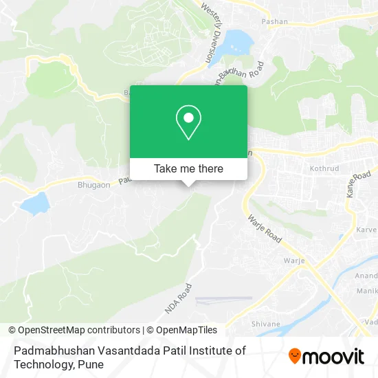 Padmabhushan Vasantdada Patil Institute of Technology map