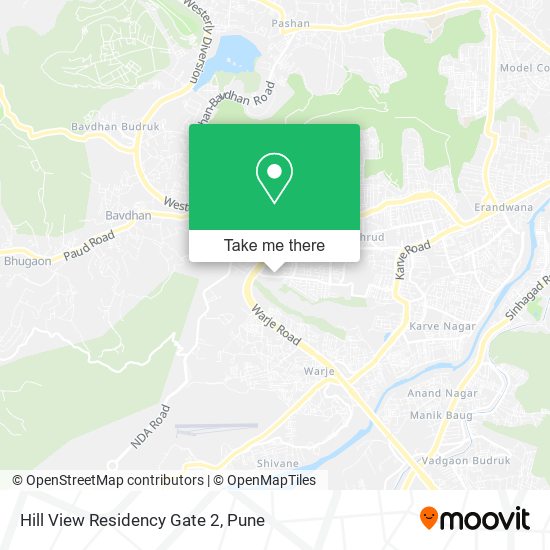 Hill View Residency Gate 2 map