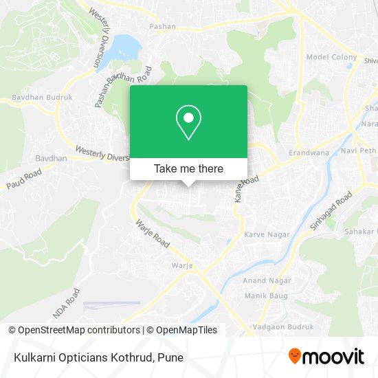 Kulkarni Opticians Kothrud map