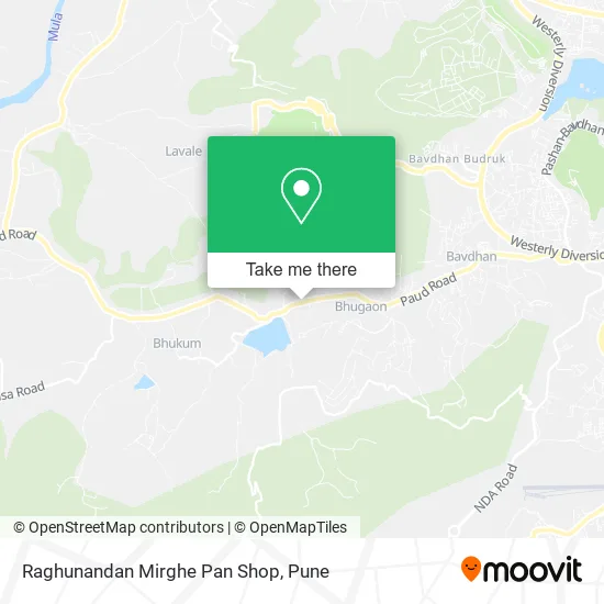 Raghunandan Mirghe Pan Shop map