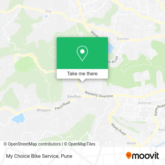 My Choice Bike Service map