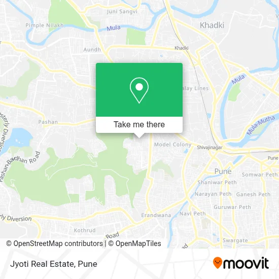 Jyoti Real Estate map