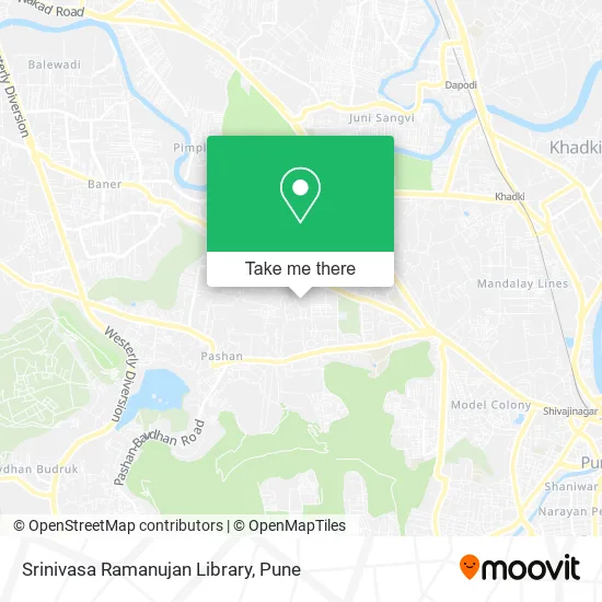 Srinivasa Ramanujan Library map