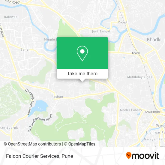 Falcon Courier Services map