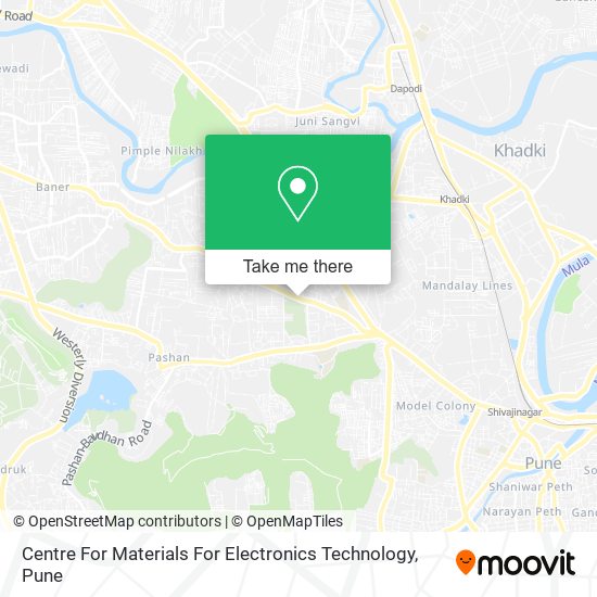 Centre For Materials For Electronics Technology map