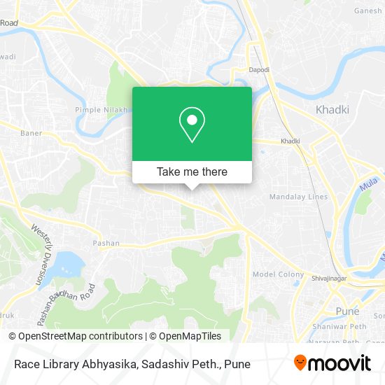 Race Library Abhyasika, Sadashiv Peth. map