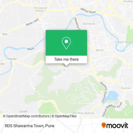 RDS Shawarma Town map