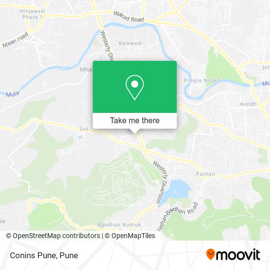 Conins Pune map