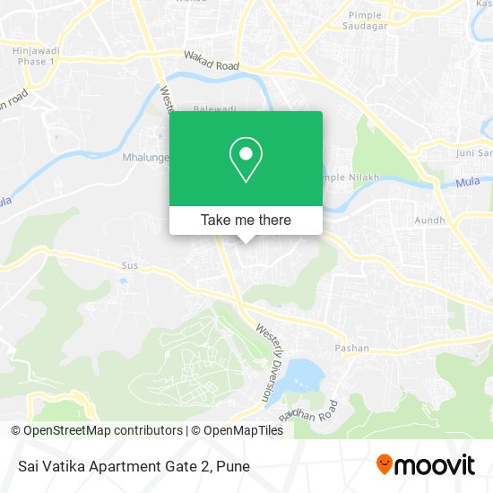 Sai Vatika Apartment Gate 2 map