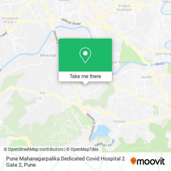 Pune Mahanagarpalika Dedicated Covid Hospital 2 Gate 2 map