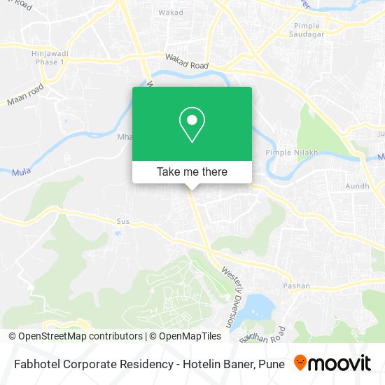 Fabhotel Corporate Residency - Hotelin Baner map