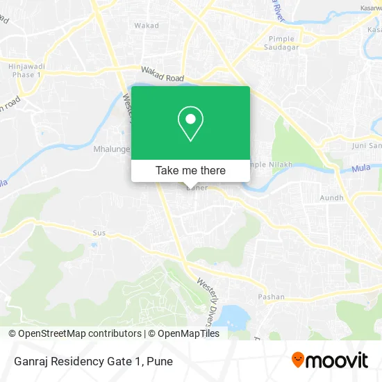 Ganraj Residency Gate 1 map