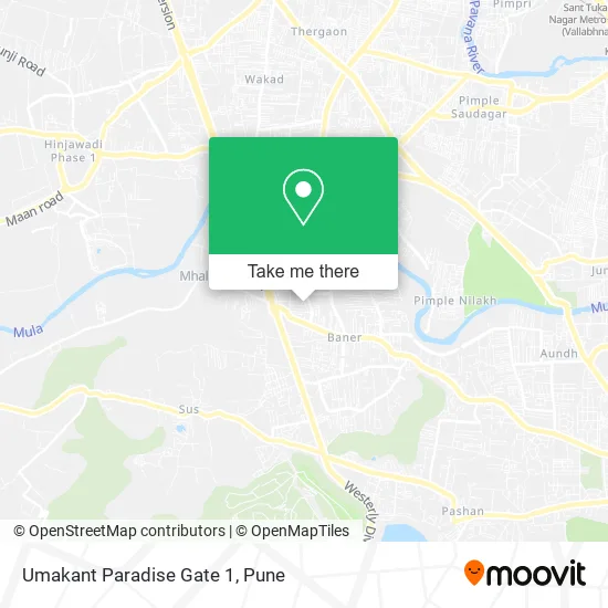 Umakant Paradise Gate 1 map
