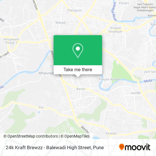 24k Kraft Brewzz - Balewadi High Street map