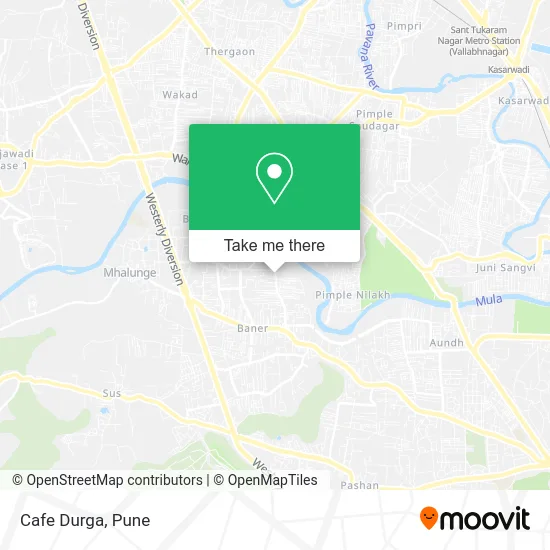 Cafe Durga map